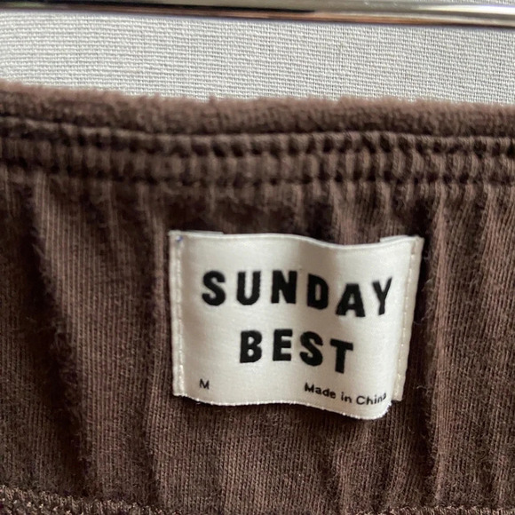 Sunday Best velour pull on joggers pants Sz M - Picture 5 of 10